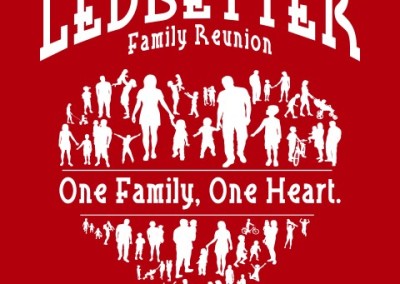 One Family, One Heart. Reunion T-shirt