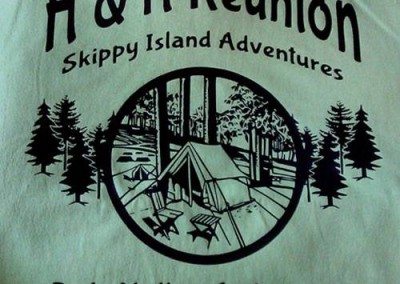 H and H Family reunion camping t-shirt design