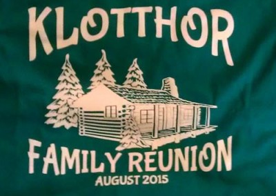 Klotthor Family Reunion, T-shirt design