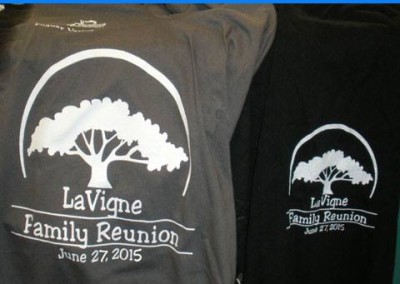 LaVigne Family Reunion Tree T-Shirt Design