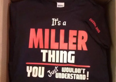 Miller family reunion t-shirt