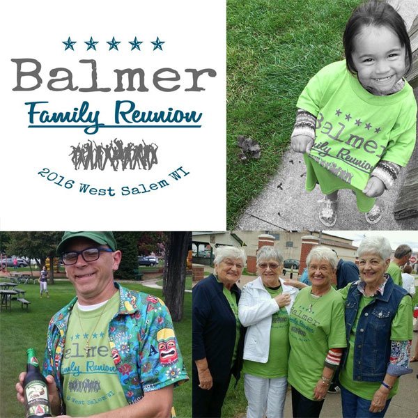 Balmer family reunion t-shirt combo photo